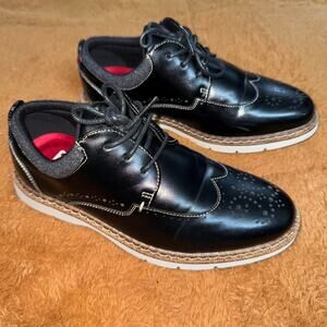 Stacy Adams Synergy Boys’ Black Wingtip Oxford Shoes – Size 1.5M